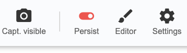 DataMask persist mode toggle action